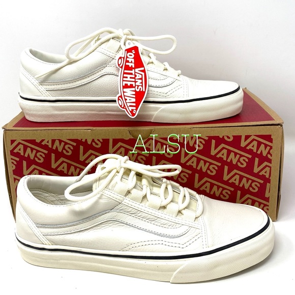 VANS Old Skool Ghillie Leather Marshmallow Women’s - Picture 6 of 12